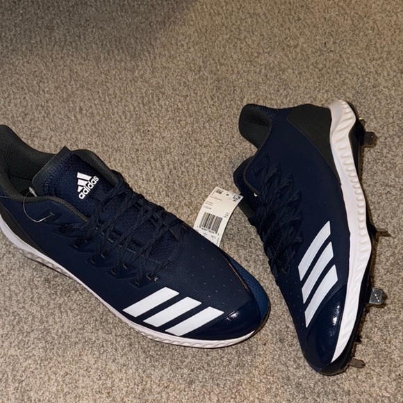 Adidas Icon 4 Bounce Mid Mens Metal Baseball Cleats NWOT - Picture 10 of 12